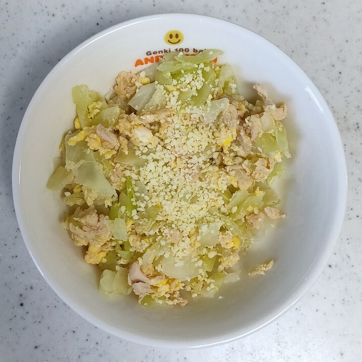 離乳食後期 1週間分 キャベツ ツナ 卵炒め レシピ 作り方 By かぐ弥 楽天レシピ 離乳食後期 1週間分 キャベツ ツナ 卵炒め レシピ 作り方 By かぐ弥 楽天レシピ